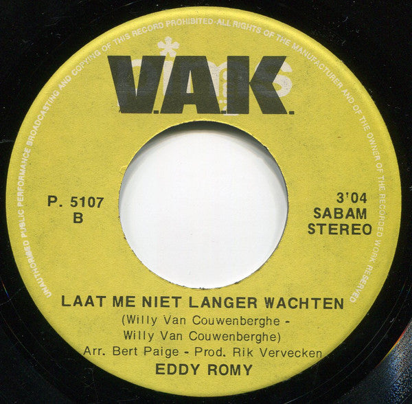 Eddy Romy -Kom 'n Beetje Dichter Bij Mij