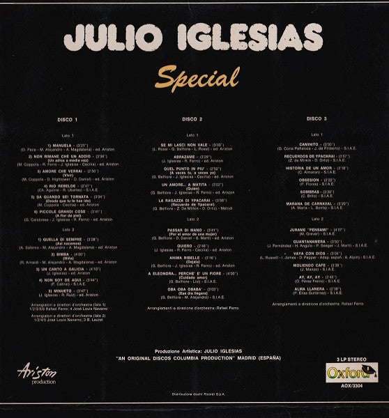 Julio Iglesias -Special