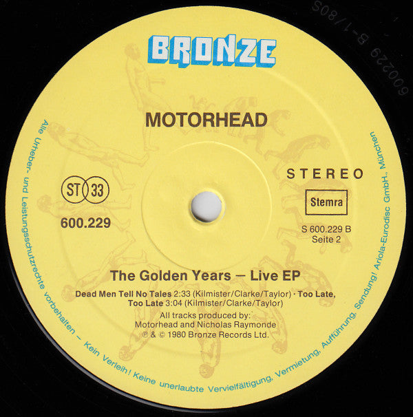 Motörhead - The Golden Years - Live EP