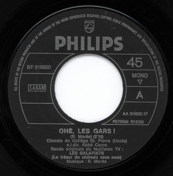 R. Morès*, La Chorale Du Collège Saint-Pierre A Uccle -Les Galapiats "Le Trésor Du Château Sans Nom" (Bande Originale Du Feuilleton T.V.)