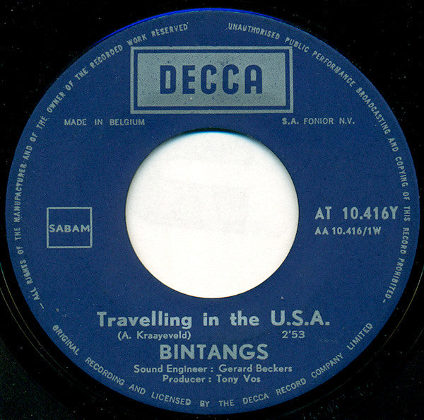 Bintangs -Travelling In The U.S.A. / Hound Is On The Run