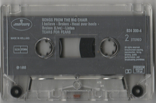 Tears For Fears -Songs From The Big Chair