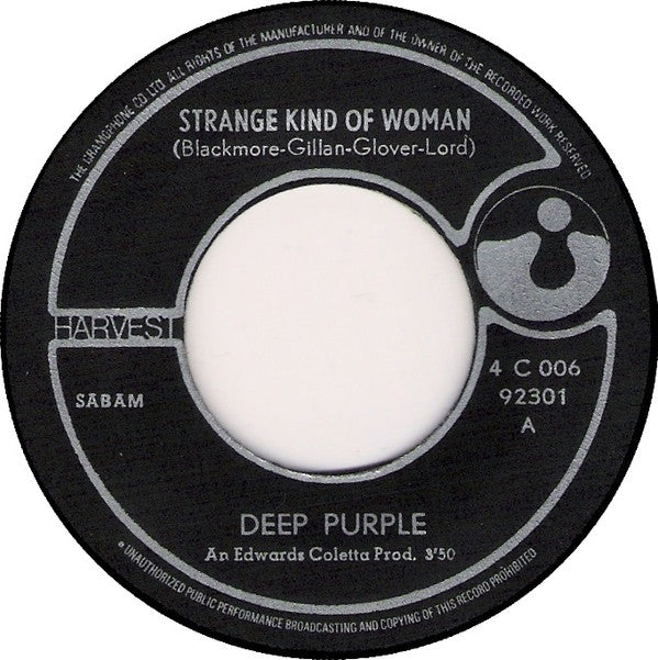 Deep Purple -Strange Kind Of Woman / I'm Alone