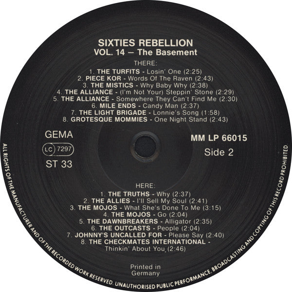 Various -Sixties Rebellion Vol. 14: The Basement