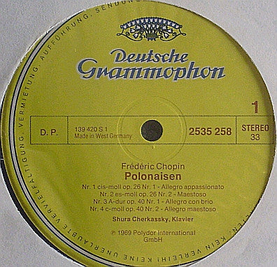 Frédéric Chopin – Shura Cherkassky -Polonaisen