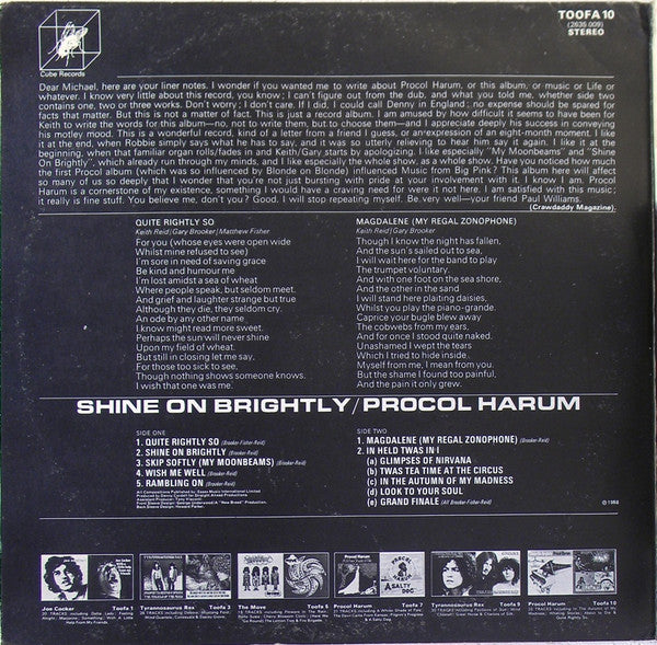 Procol Harum -Shine On Brightly / Home