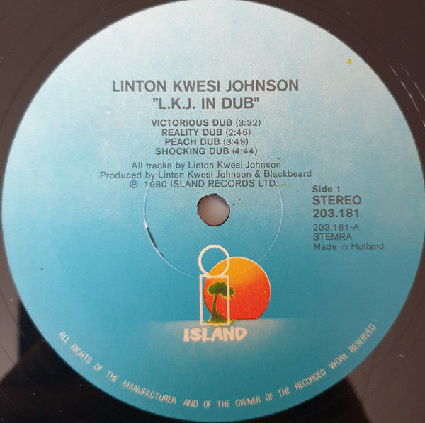Linton Kwesi Johnson -LKJ In Dub