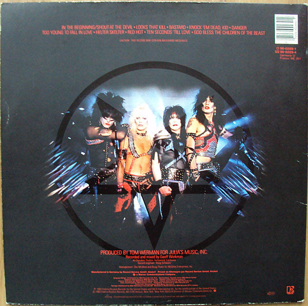 Mötley Crüe -Shout At The Devil