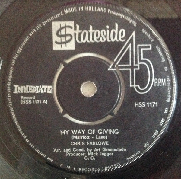 Chris Farlowe -My Way Of Giving