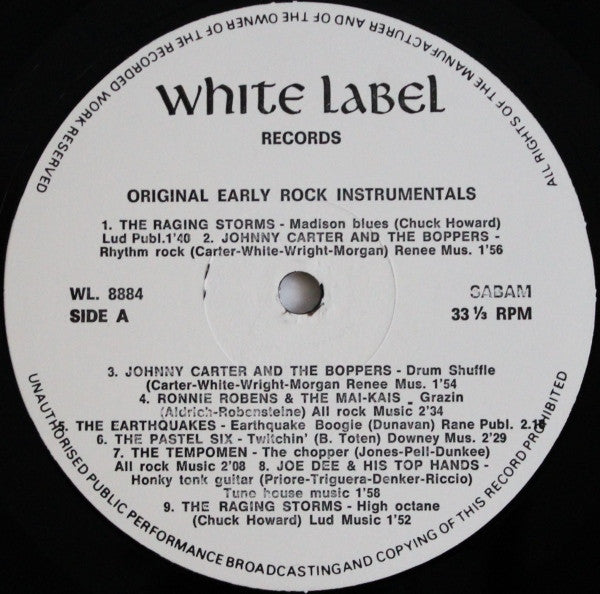 Various - Original Early Rock Instrumentals