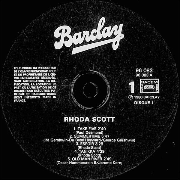 Rhoda Scott - Take Five / In The Mood / Summertime...
