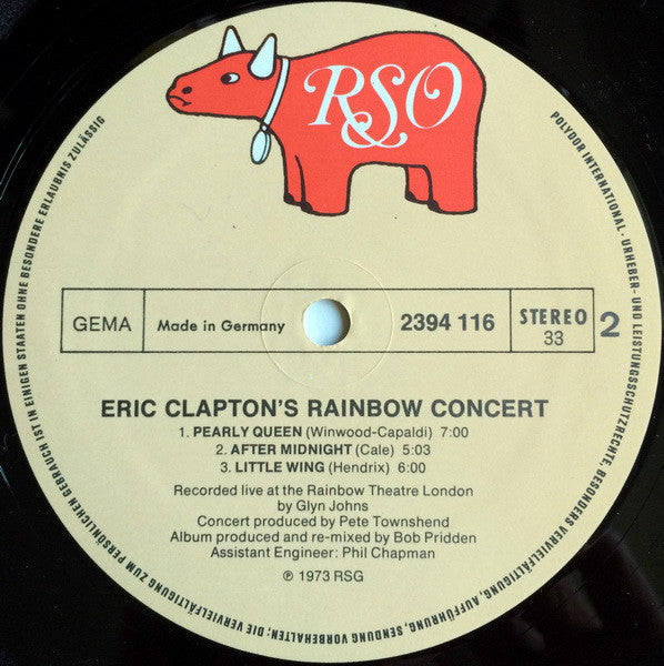 Eric Clapton -Eric Clapton's Rainbow Concert