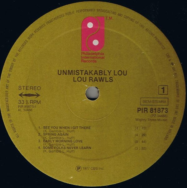 Lou Rawls - Unmistakably Lou