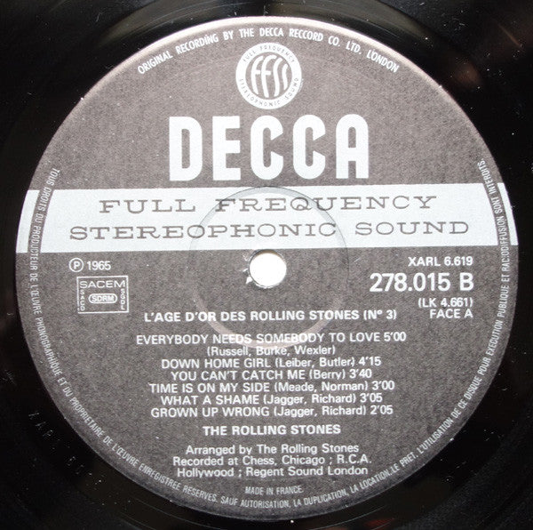 The Rolling Stones -«L'âge D'or» Des Rolling Stones - Vol 3 - Time Is On My Side
