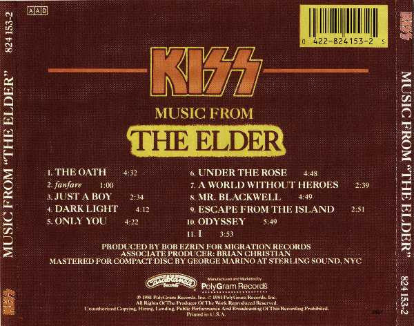 Kiss - (Music From) The Elder