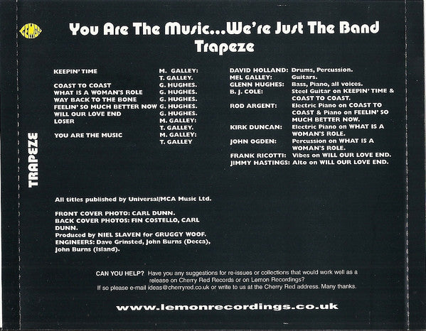 Trapeze -You Are The Music...We're Just The Band