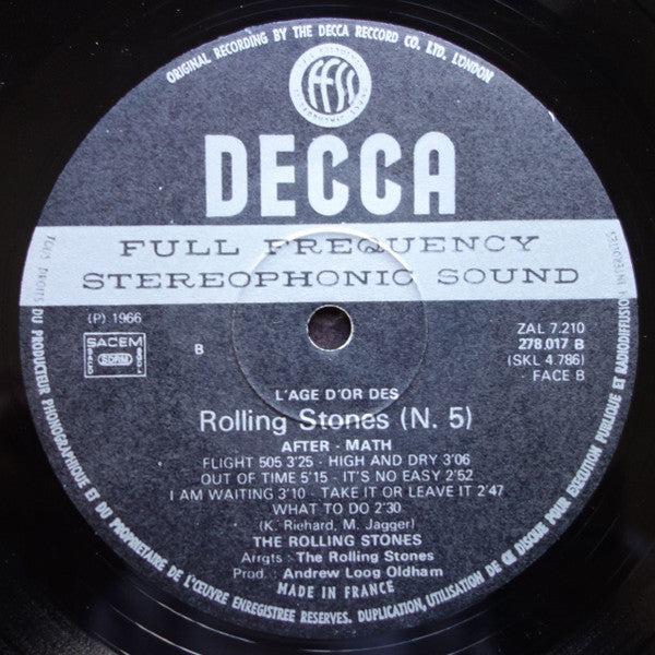 The Rolling Stones - «L'âge D'or» Des Rolling Stones - Vol 5 - After-Math