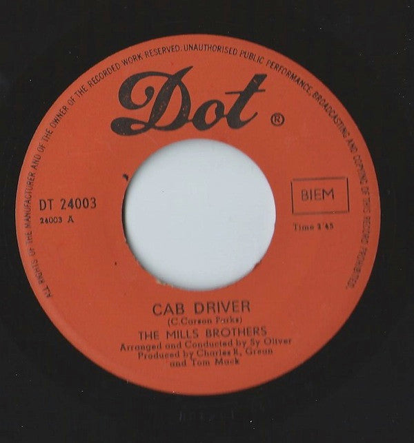 The Mills Brothers - Cab Driver