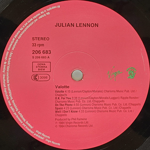 Julian Lennon - Valotte