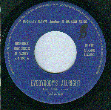 Davy Jr And Guess Who -Everybody's Allright / I'm A Little Man