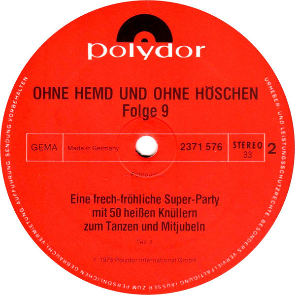 Walter Heyer -Ohne Hemd Und Ohne Höschen Folge 9