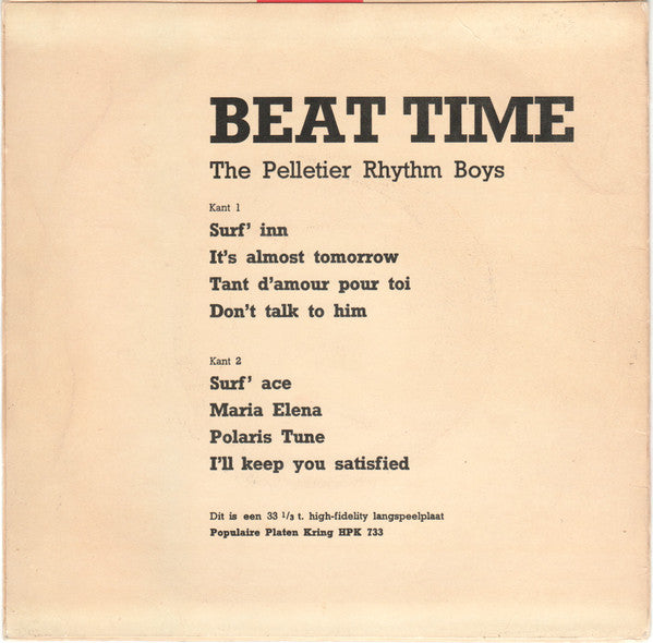 The Pelletier Rhythm Boys -Beat Time!