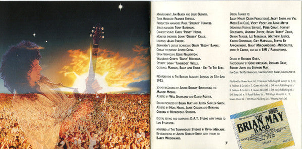 The Brian May Band -Live At The Brixton Academy