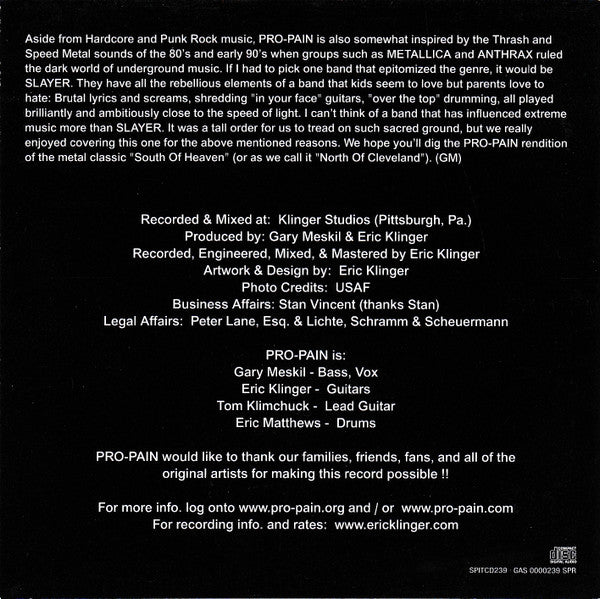 Pro-Pain - Run For Cover