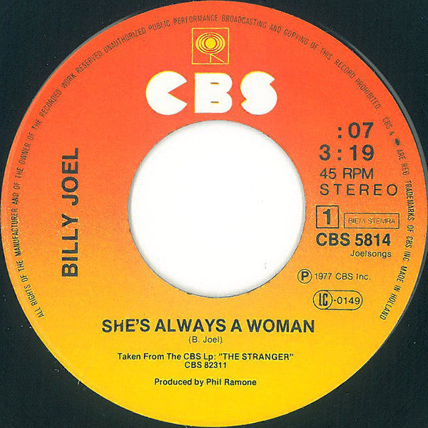 Billy Joel -She's Always A Woman