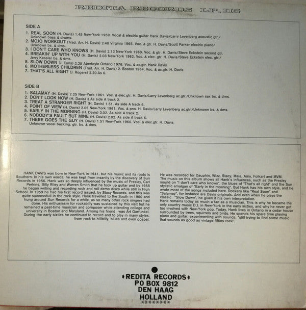 Hank Davis (2) -I'm Hank Davis