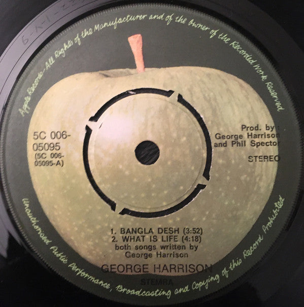 George Harrison -Bangla Desh / What Is Life / My Sweet Lord