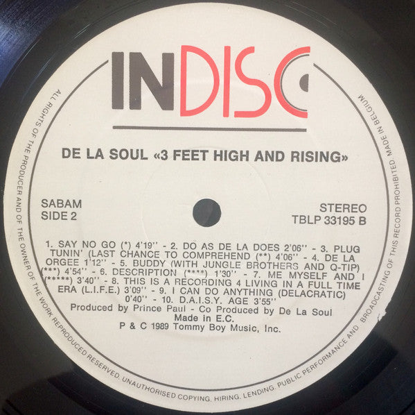 De La Soul -3 Feet High And Rising