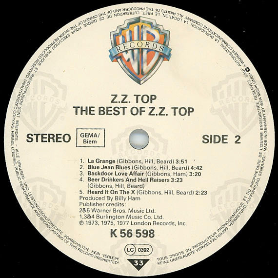 ZZ Top -The Best Of ZZ Top
