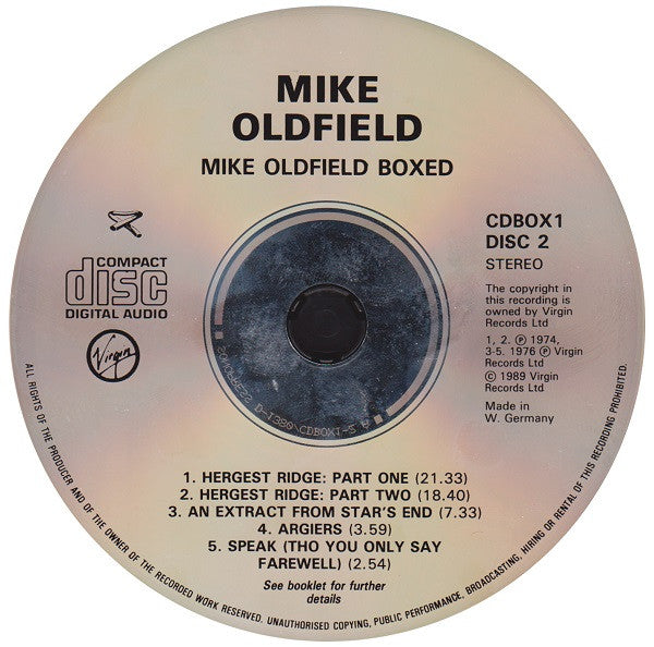 Mike Oldfield -Boxed