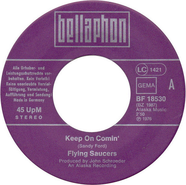 Flying Saucers -Keep On Comin' / Shadow Walk