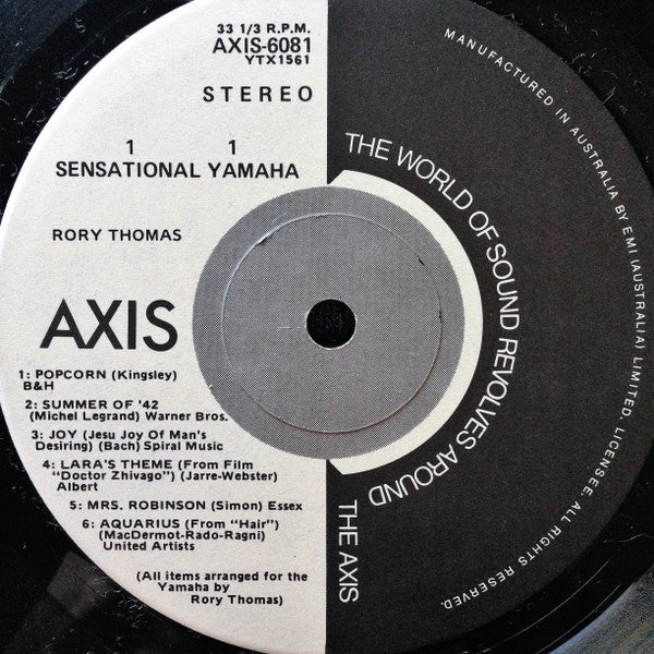 Rory Thomas -Sensational Yamaha Performs Popcorn & Other Smash Hits Yamaha Style
