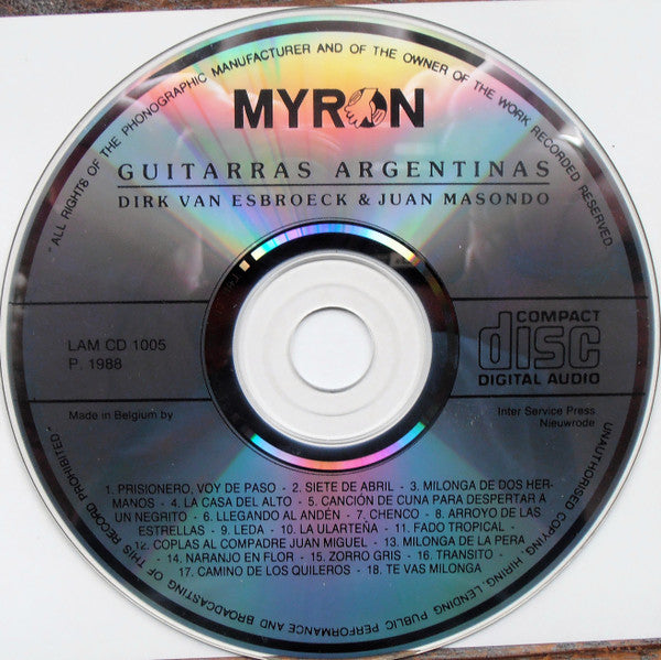 Dirk Van Esbroeck &amp; Juan Masondo - Guitarras Argentinas