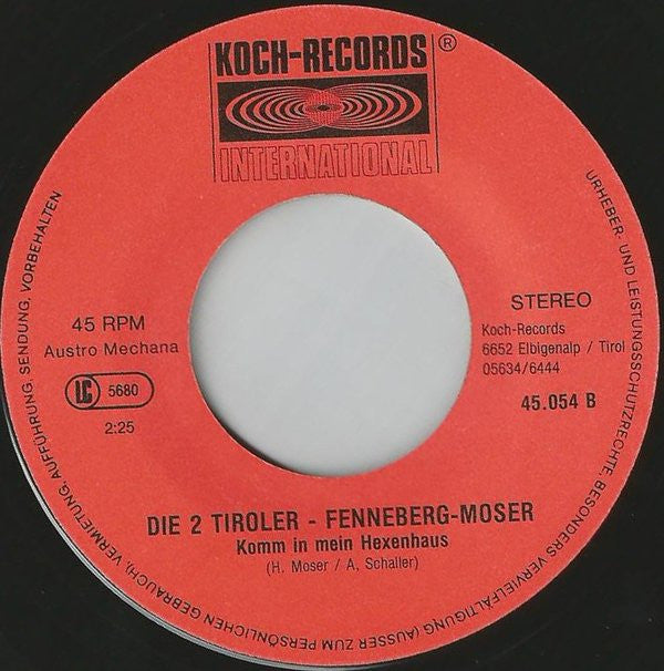 Die Zwei Tiroler Fenneberg-Moser* -Zillertaler Patschnmann