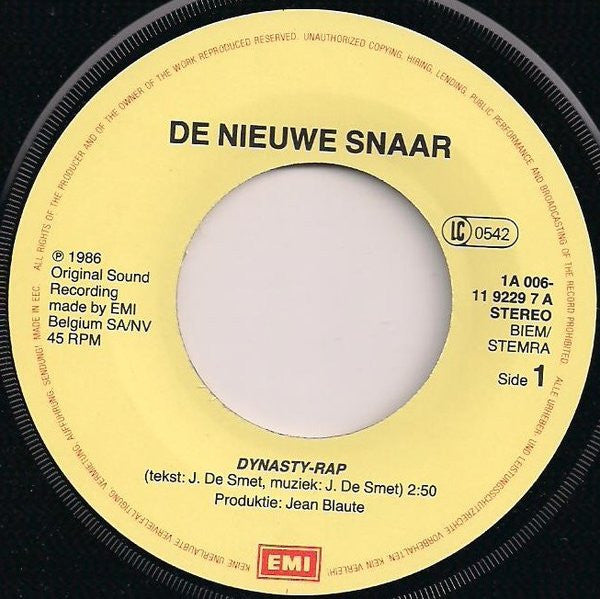 De Nieuwe Snaar -Dynastie-Rap / Ça Me Tracasse
