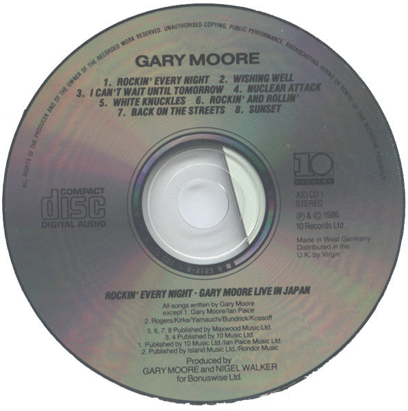 Gary Moore -Rockin' Every Night · Gary Moore Live In Japan