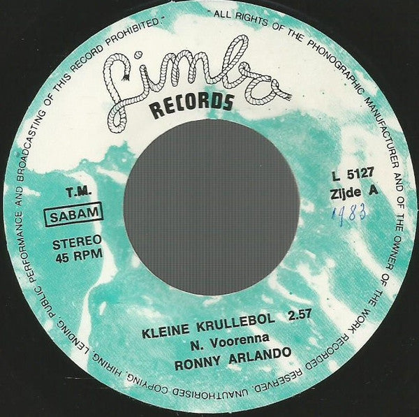Ronny Arlando -Kleine Krullebol