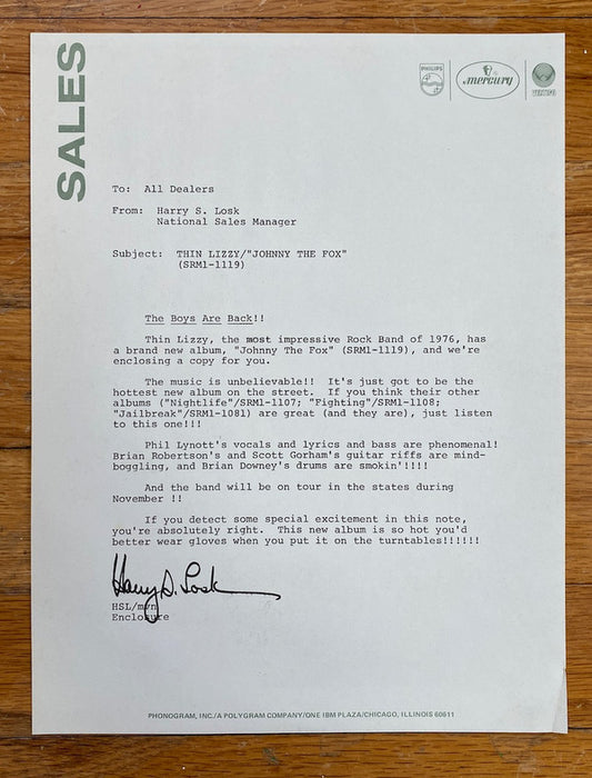 Thin Lizzy -Johnny The Fox