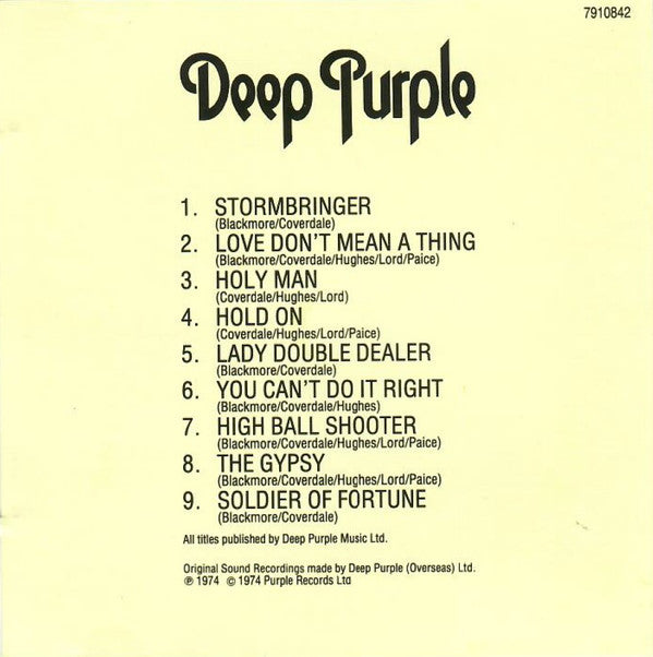 Deep Purple -Stormbringer