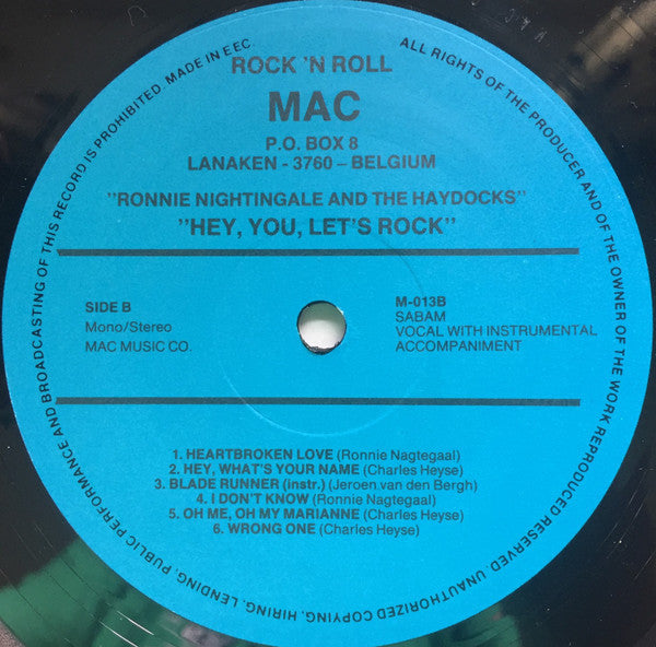 Ronnie Nightingale And The Haydocks* -Hey You, Let's Rock