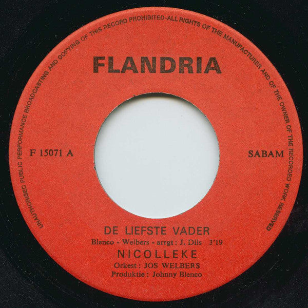 Nicolleke -De Liefste Vader