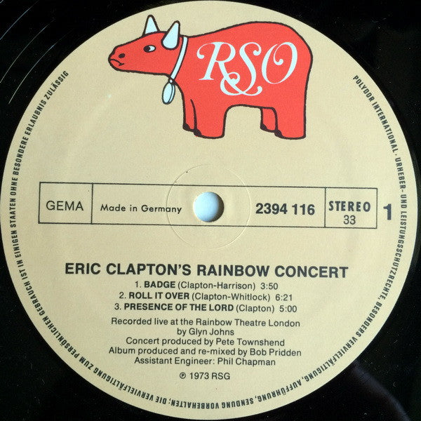 Eric Clapton -Eric Clapton's Rainbow Concert