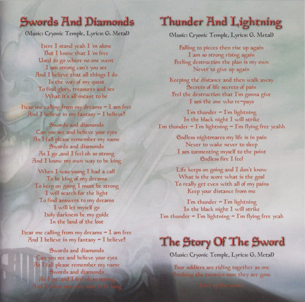 Cryonic Temple -Blood, Guts & Glory