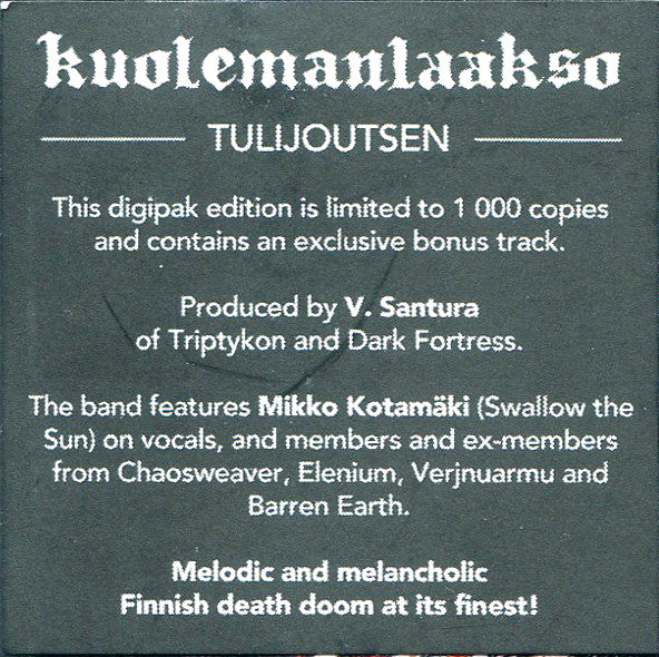 Kuolemanlaakso - Tulijoutsen