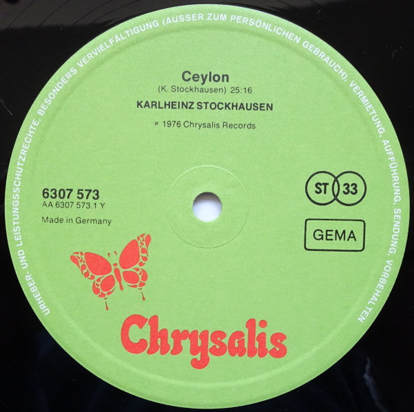 Karlheinz Stockhausen -Ceylon / Bird Of Passage