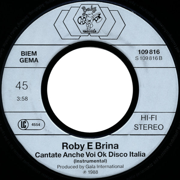 Roby & Brina* -Ok Disco Italia